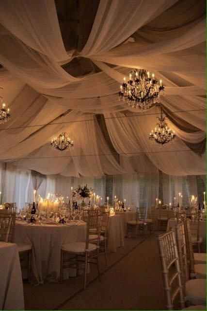 Entelados como parte de la decoración de la boda. - 6