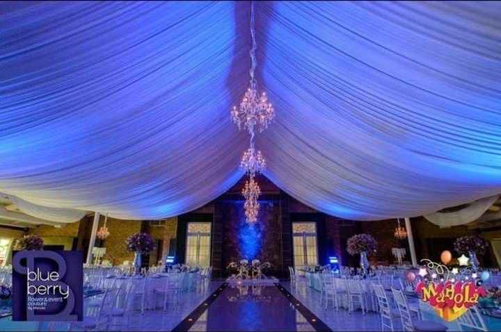 Entelados como parte de la decoración de la boda. - 12
