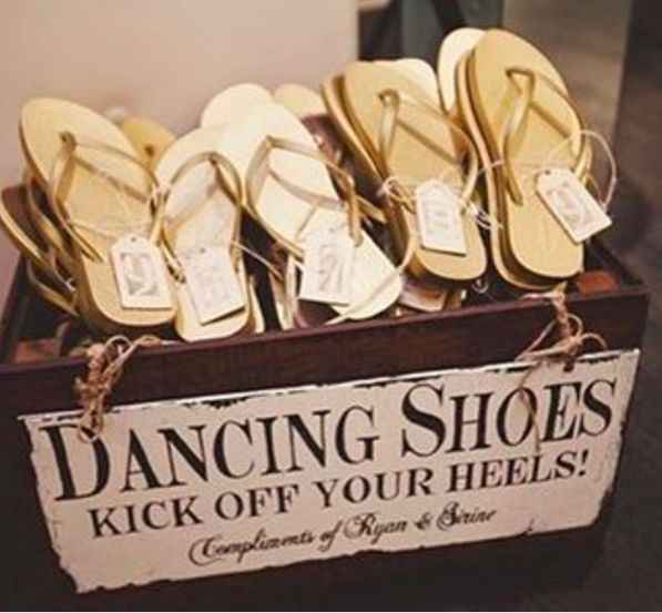 Sandalias como recuerdo de boda. - 5
