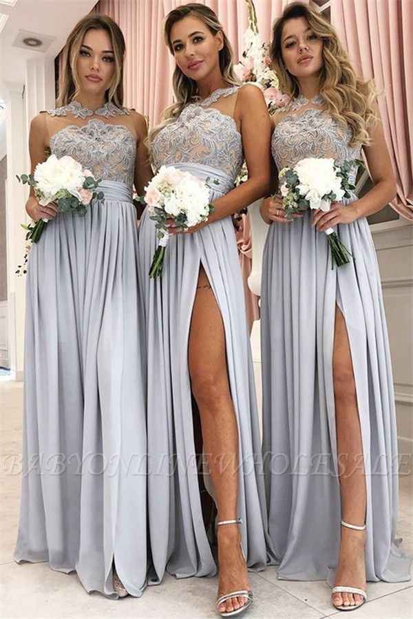 Colores: Vestidos de dama en color gris ✨ - 1