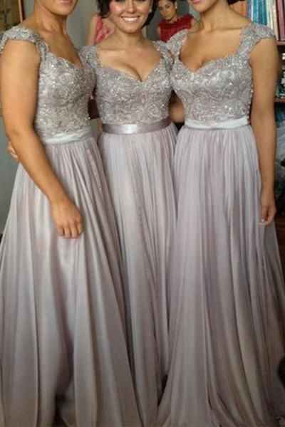 Colores: Vestidos de dama en color gris ✨ - 2