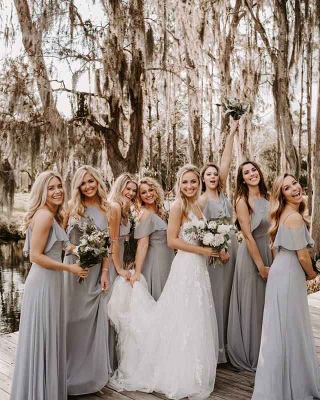 Colores: Vestidos de dama en color gris ✨ - 7