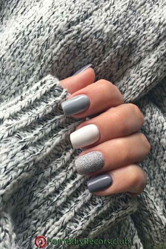 Colores: uñas en tono gris ✨ - 8