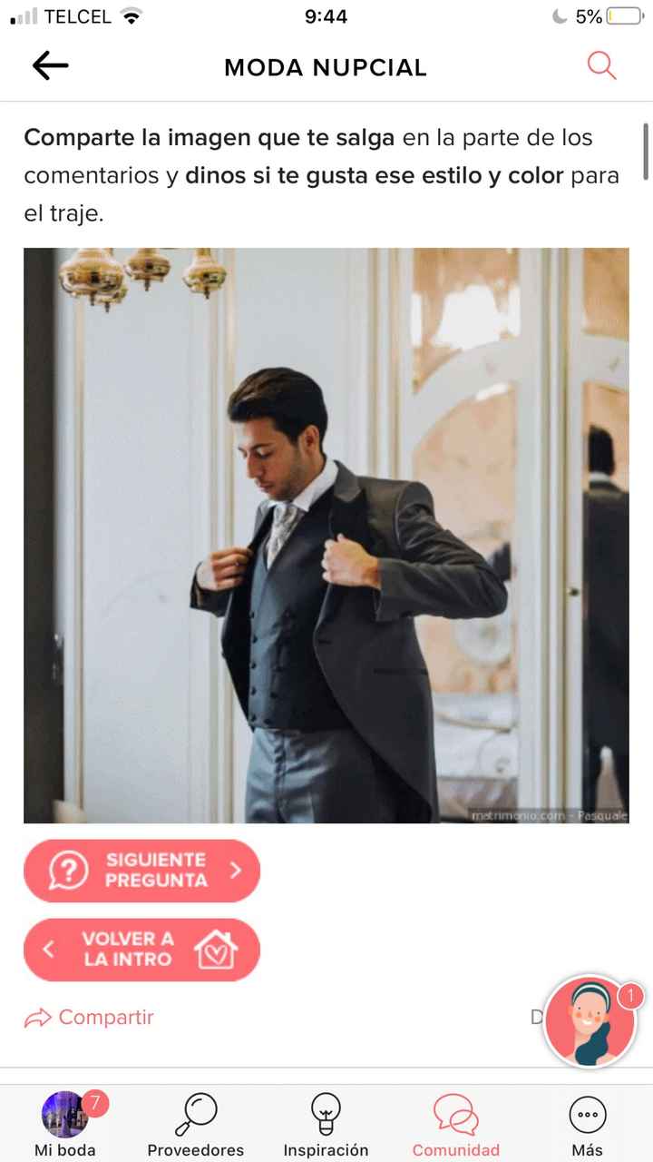 Haz screenshot y descubre el look de novio - 1