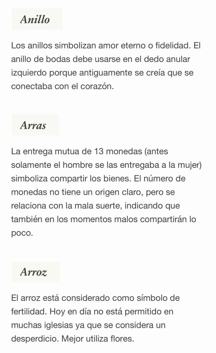 Tradiciones y curiosidades en una boda - 2