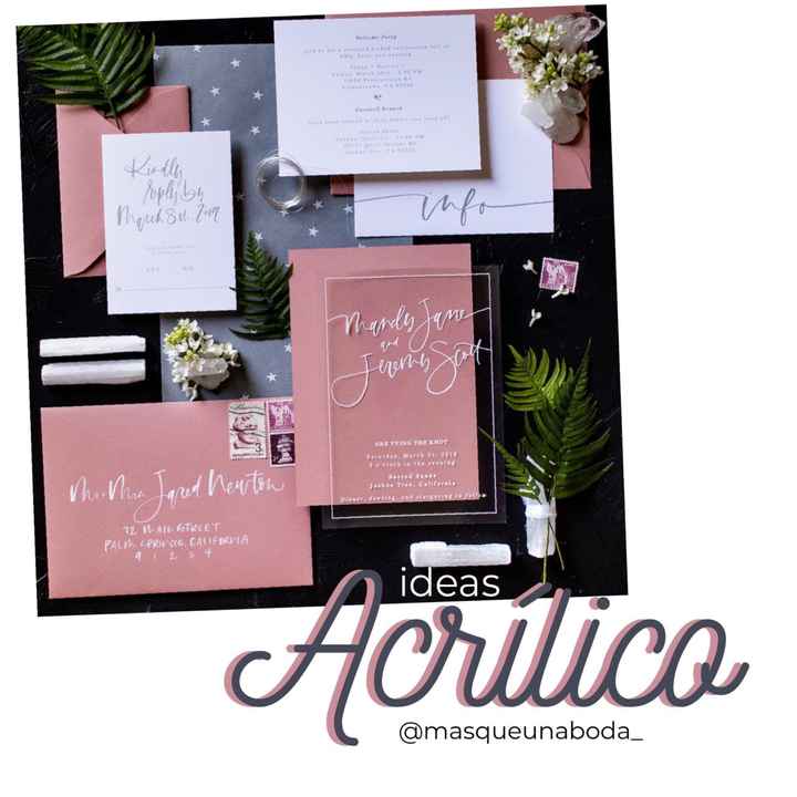 El acrílico en tu boda - 1
