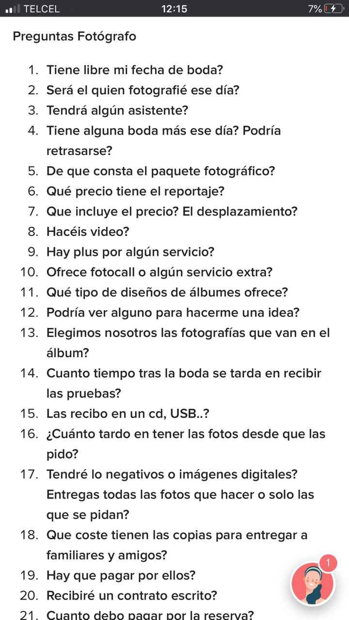 ¿Cuáles preguntas les realizarán a sus proveedores? - 1