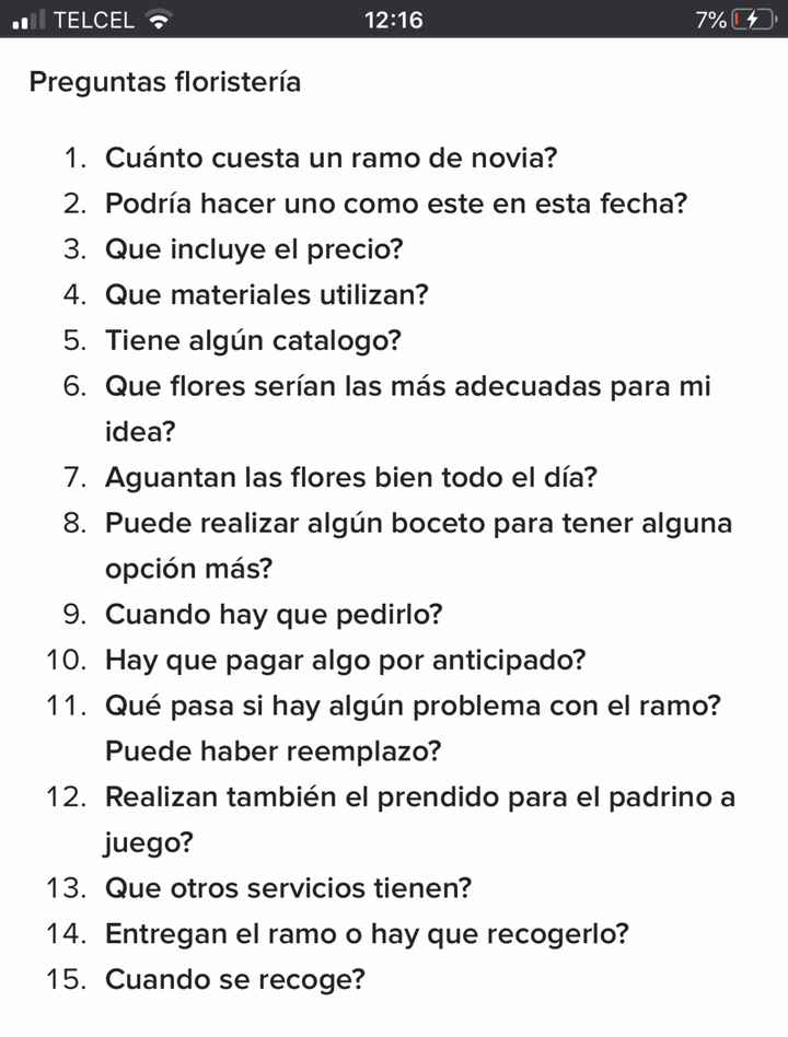 ¿Cuáles preguntas les realizarán a sus proveedores? - 3
