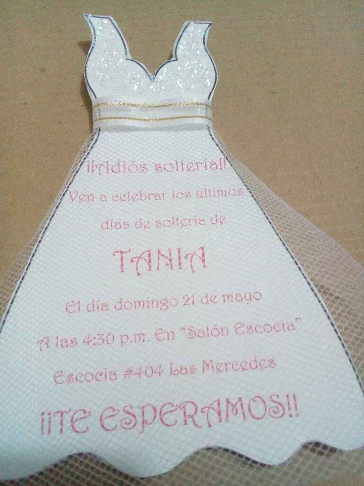 Invitaciones despedida de soltera - 1