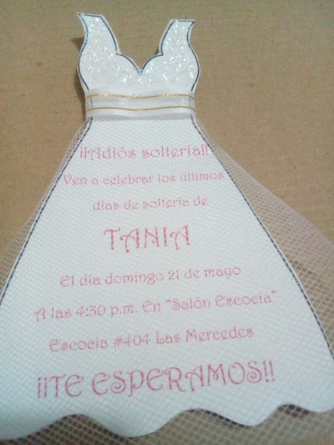 Invitaciones despedida de soltera - 1