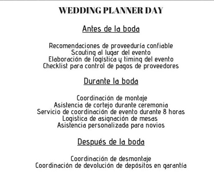 Coordinadora de boda 1