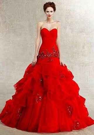Vestido de novia blanco...oh romper con la tradicion??? - 4