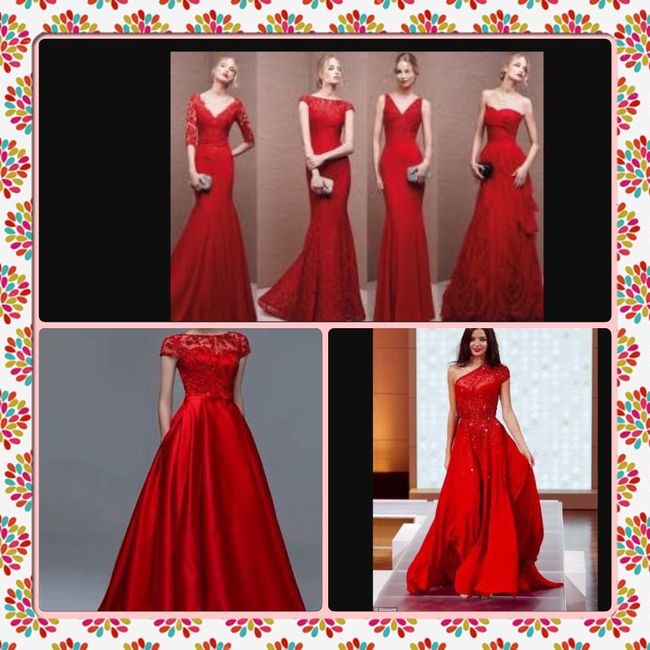Vestidos rojos para las damas