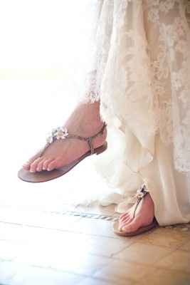 Zapatos para una boda en la playa