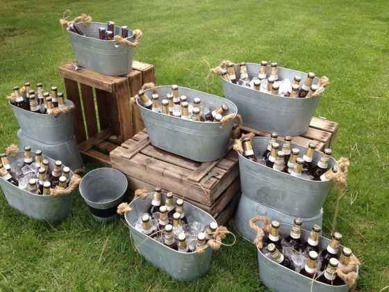 Cervezas en la boda