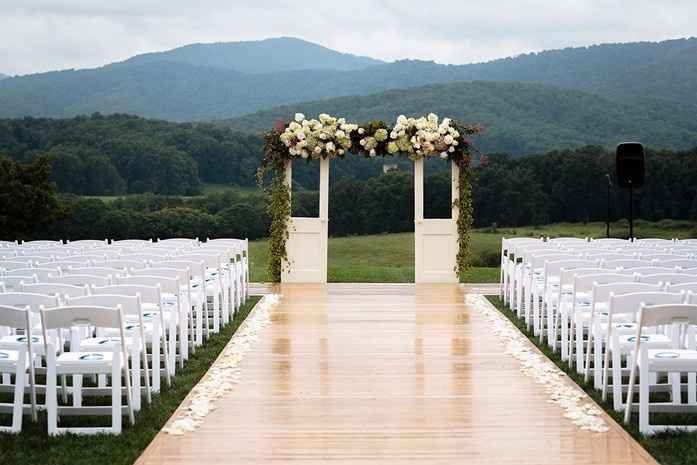 Decoración exterior bodas
