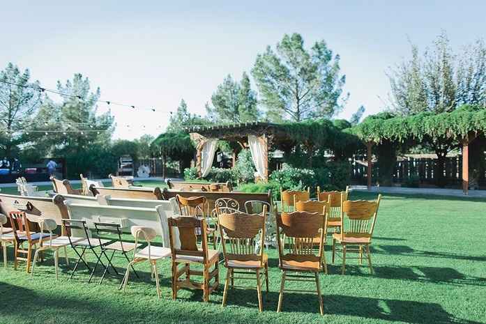 Decoración exterior bodas