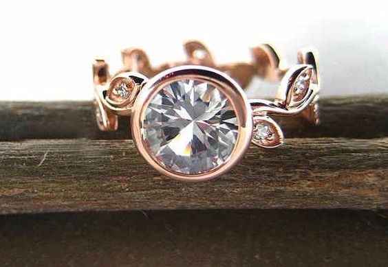 Argollas con hojas