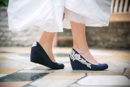 Zapatos con encaje