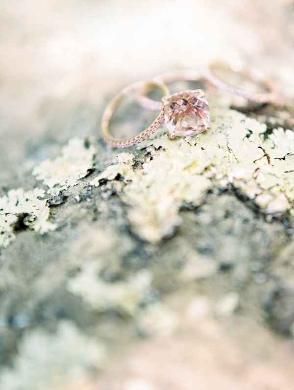Anillo de oro rosa