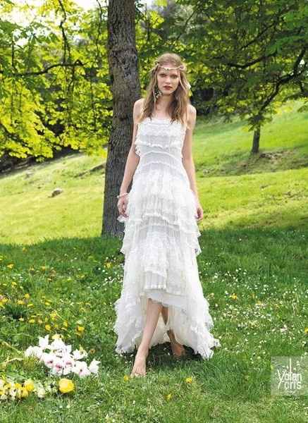Vestido de novia en la playa