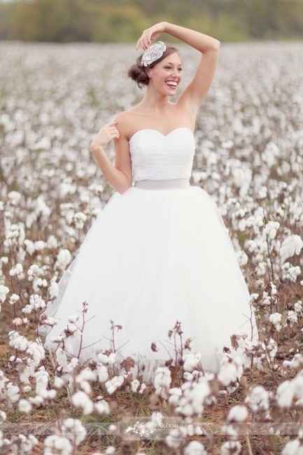 Novias con algodón