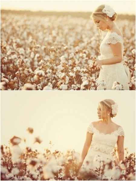 Novias con algodón