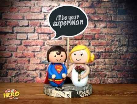 Cake toppers superhéroes