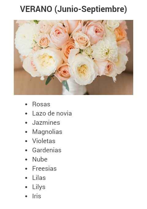 Flores segun su temporada!! - 2