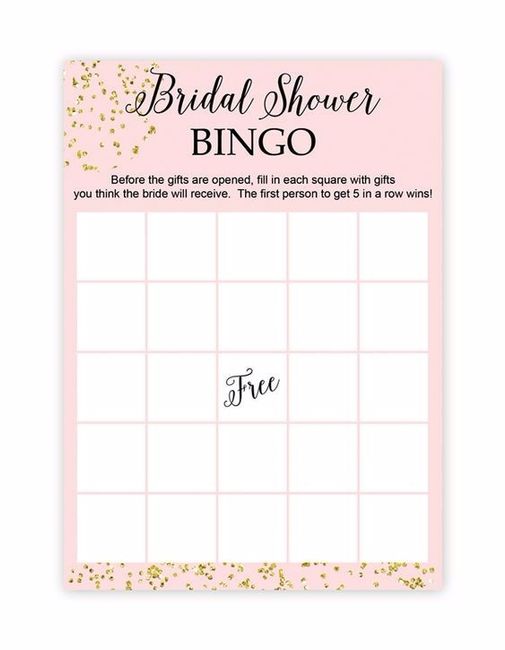 Bingo para despedida de soltera