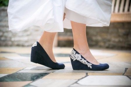 Zapatos con encaje
