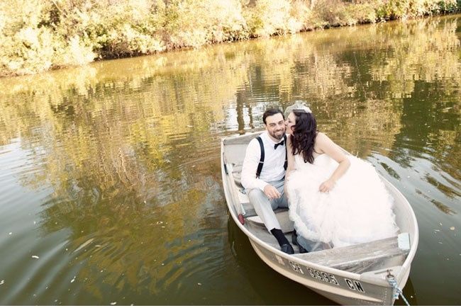Lancha en la boda