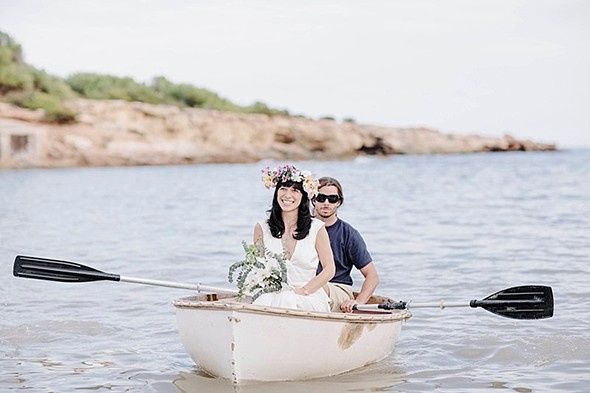 Lancha en la boda
