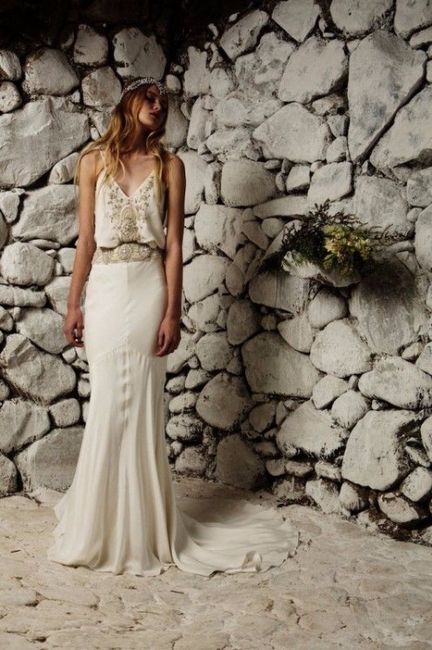 Vestido de novia en la playa