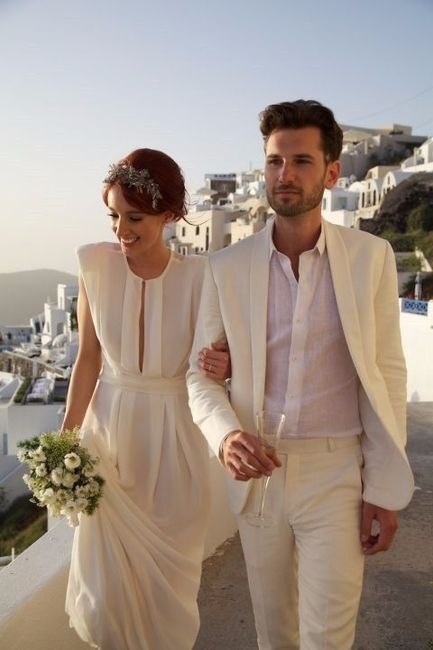 Vestido de novia en la playa