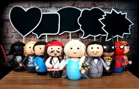 Cake toppers superhéroes