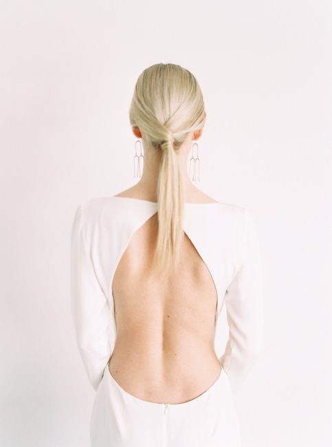 Espalda de vestido de novia