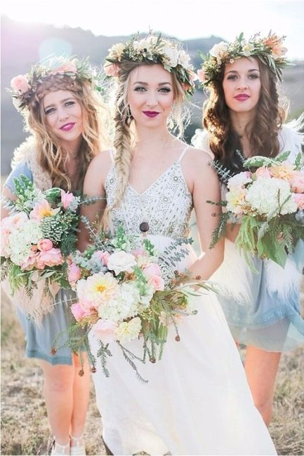 Damas de honor boho