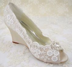 Zapatos de plataforma para novia