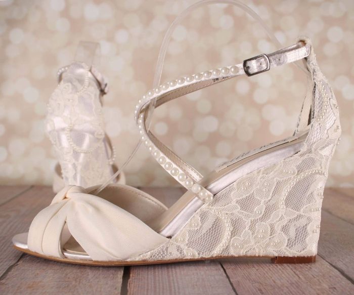 Zapatos de plataforma para novia
