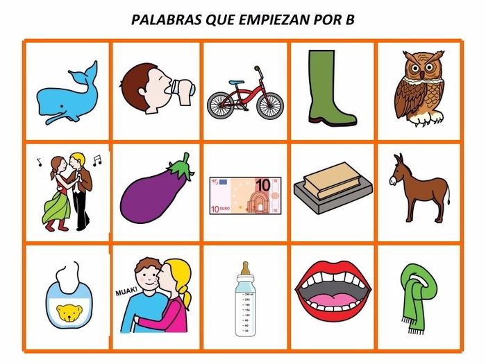 Palabras con B