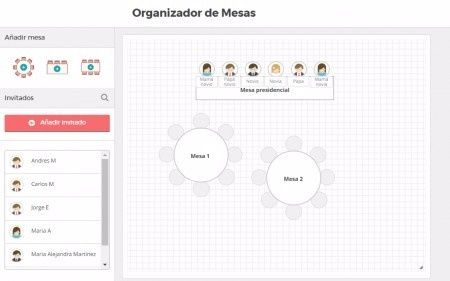 Organizador de mesas