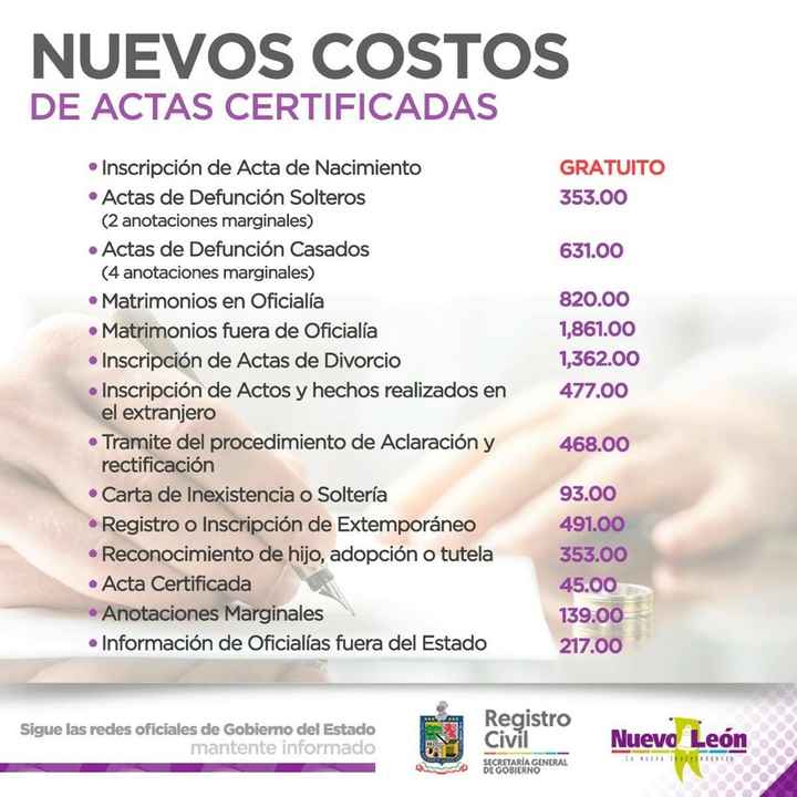 Costo boda civil 2017 - 1