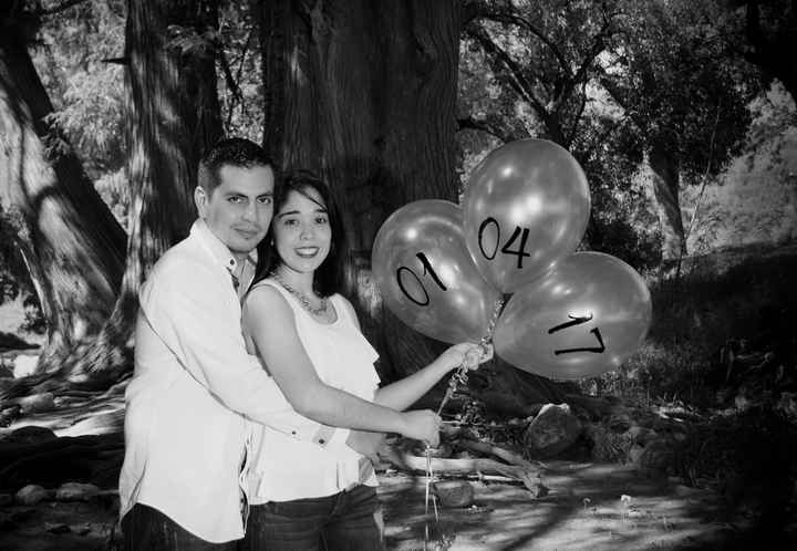 Save the date con globos - 1