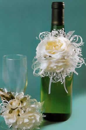 Botella decorada