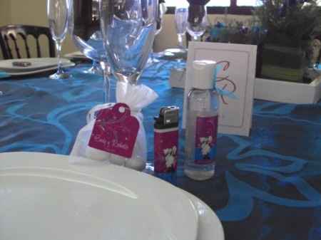 gel antibacterial,toalla y encendedor