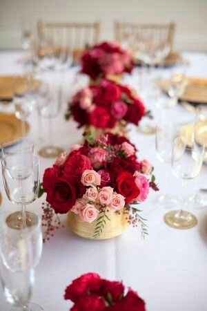 Arreglos de mesa, boda de dia - 14