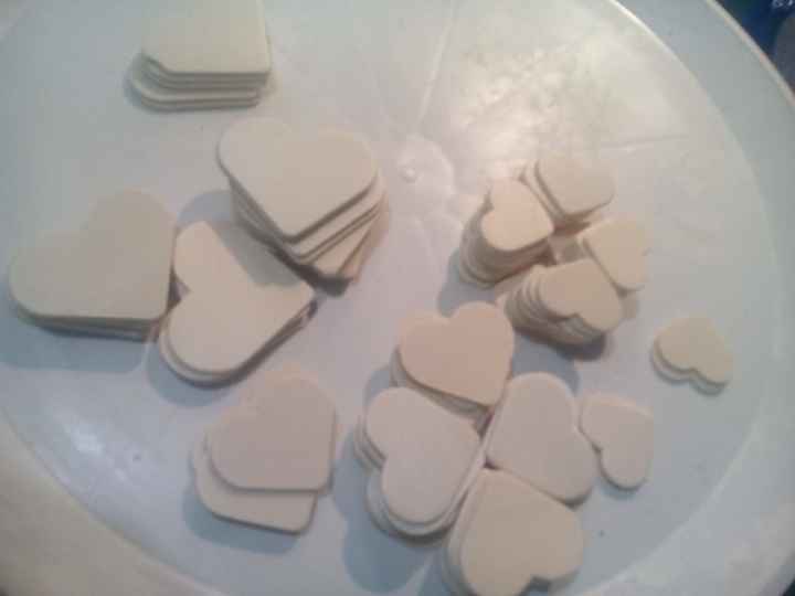Corazones de madera