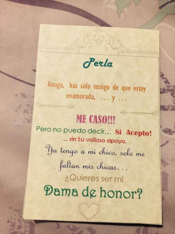 Invitación damas de honor - 4