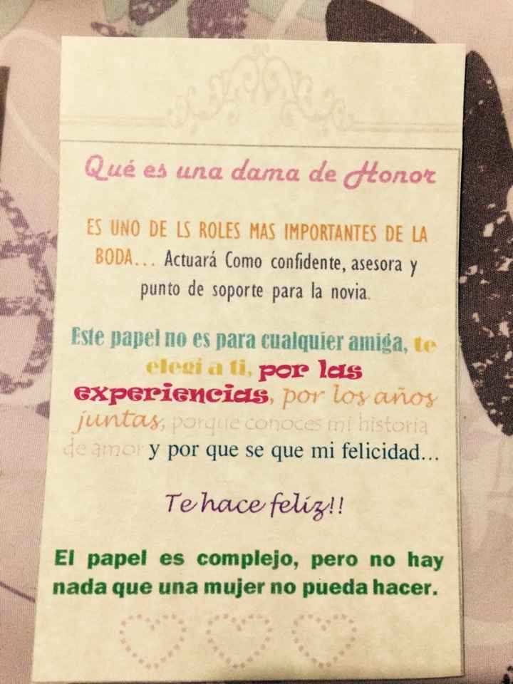 Invitación damas de honor - 5